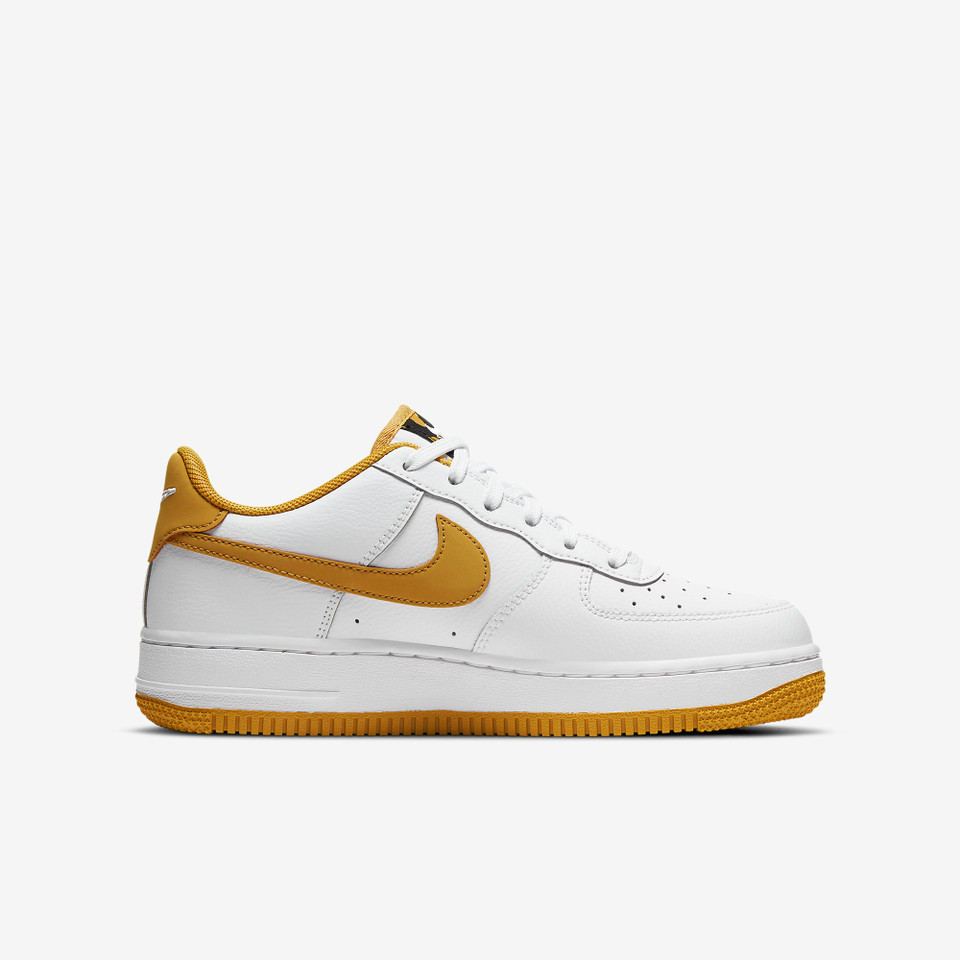 Air force 1 Lv8 Dual swoosh White wheat