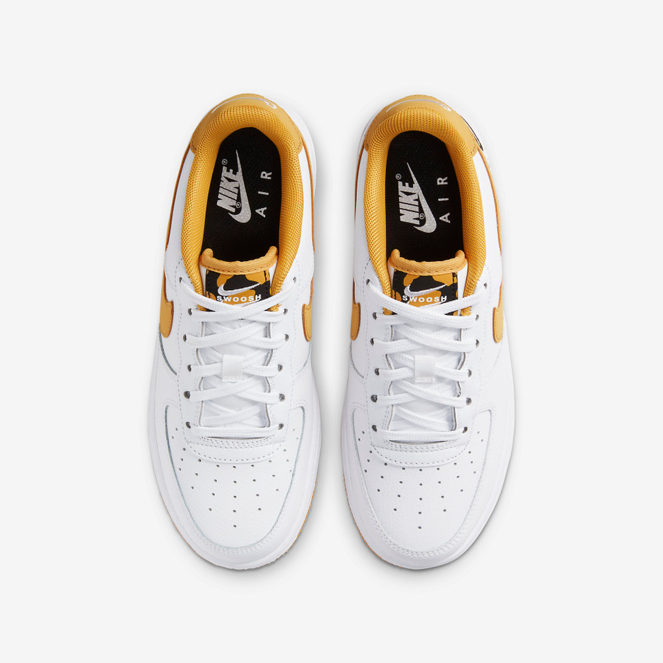 Air force 1 Lv8 Dual swoosh White wheat