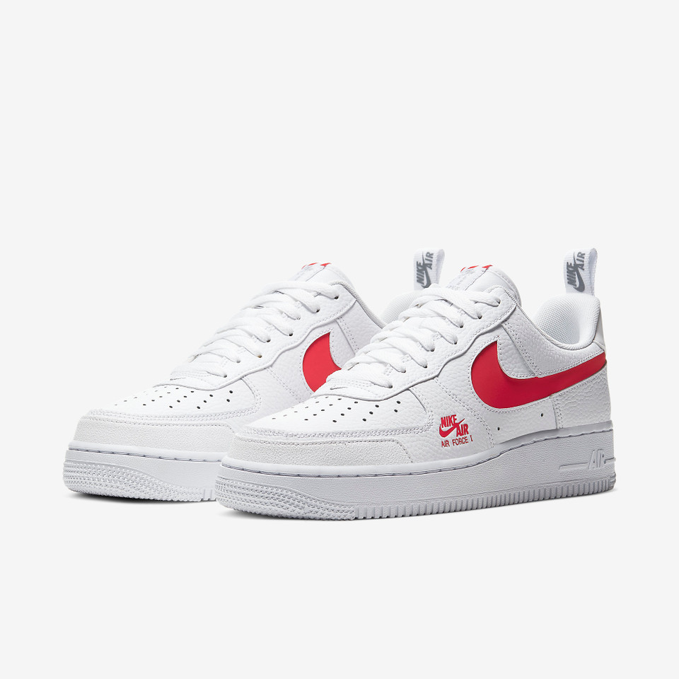 Air force 1 Lv8 Utility White red