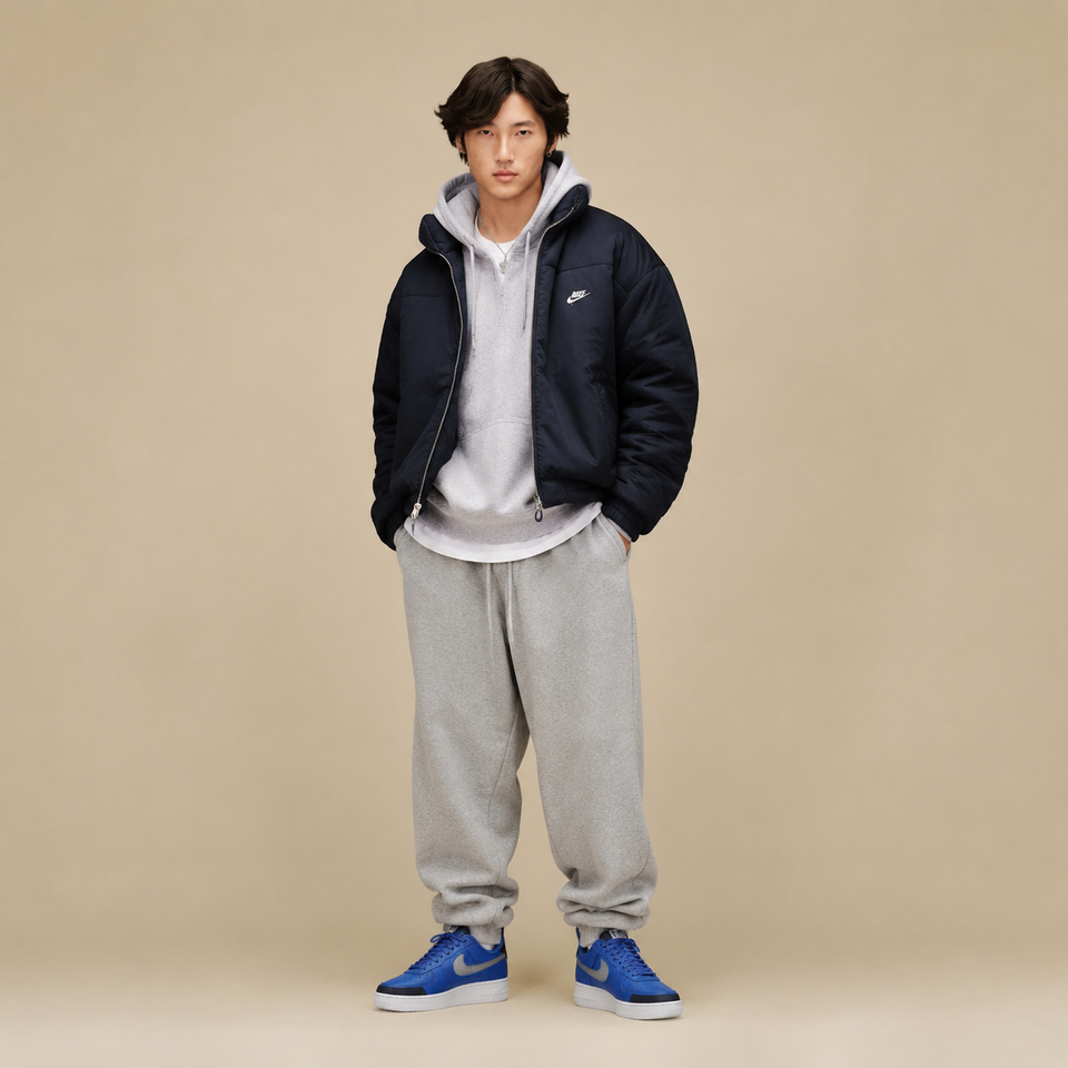 Air force 1 Lv8 Utility Blue wolf grey