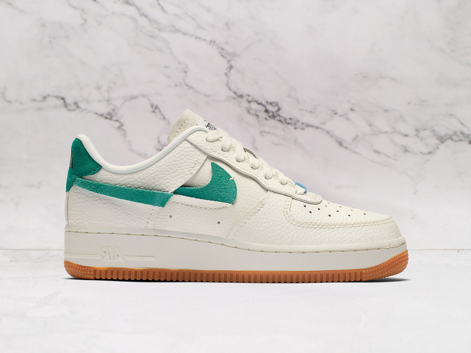 Nike Air Force 1 LXX 'Vandalized' Sail Green – Sail Leather Upper with Mystic Green Swoosh and Gum Outsole