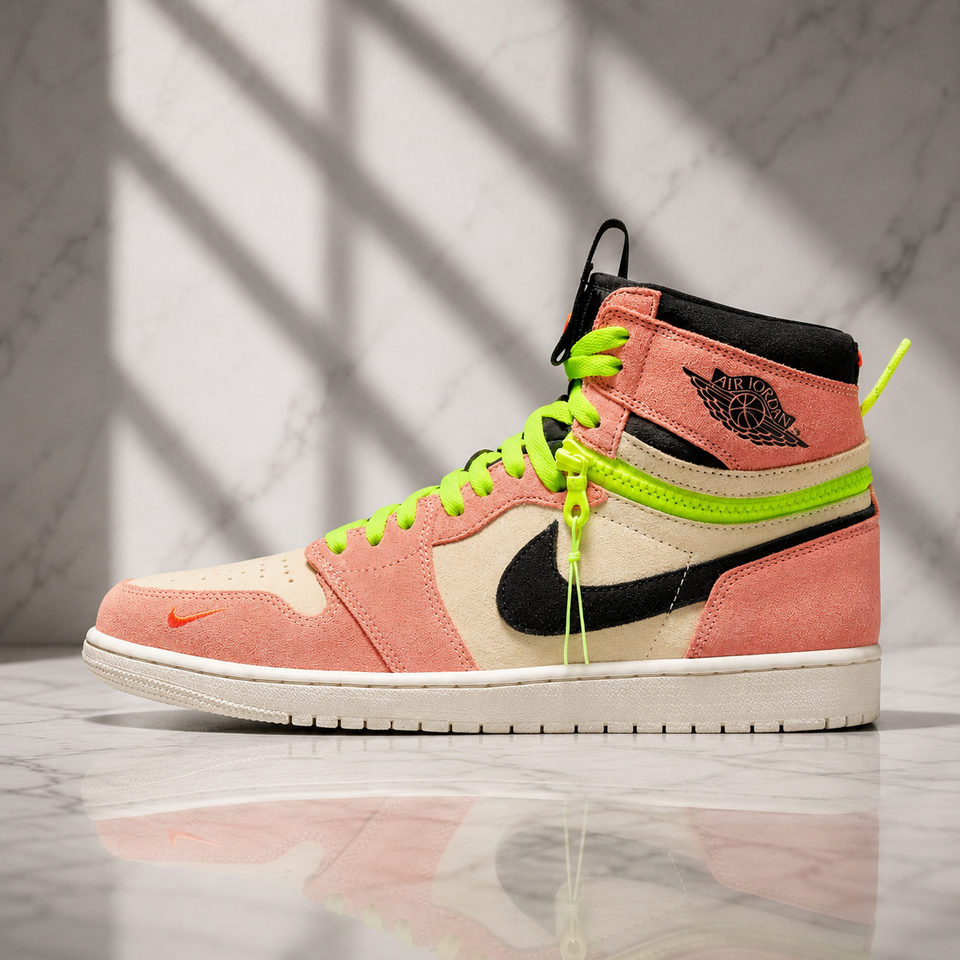 Air jordan 1 High/low Switch peach