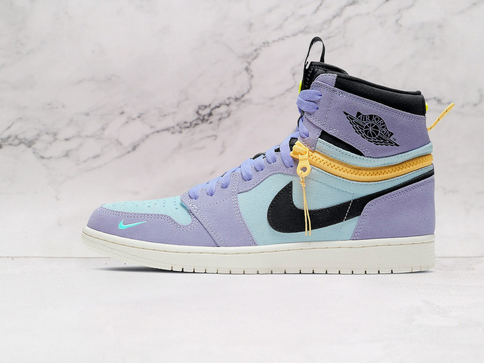 Air Jordan 1 High Switch 'Purple Pulse' – Convertible High-Top to Low-Top Sneaker in Purple and Blue Air Jordan 1 High Switch 'Purple Pulse' – Convertible High-Top to Low-Top Sneaker in Purple and Blue