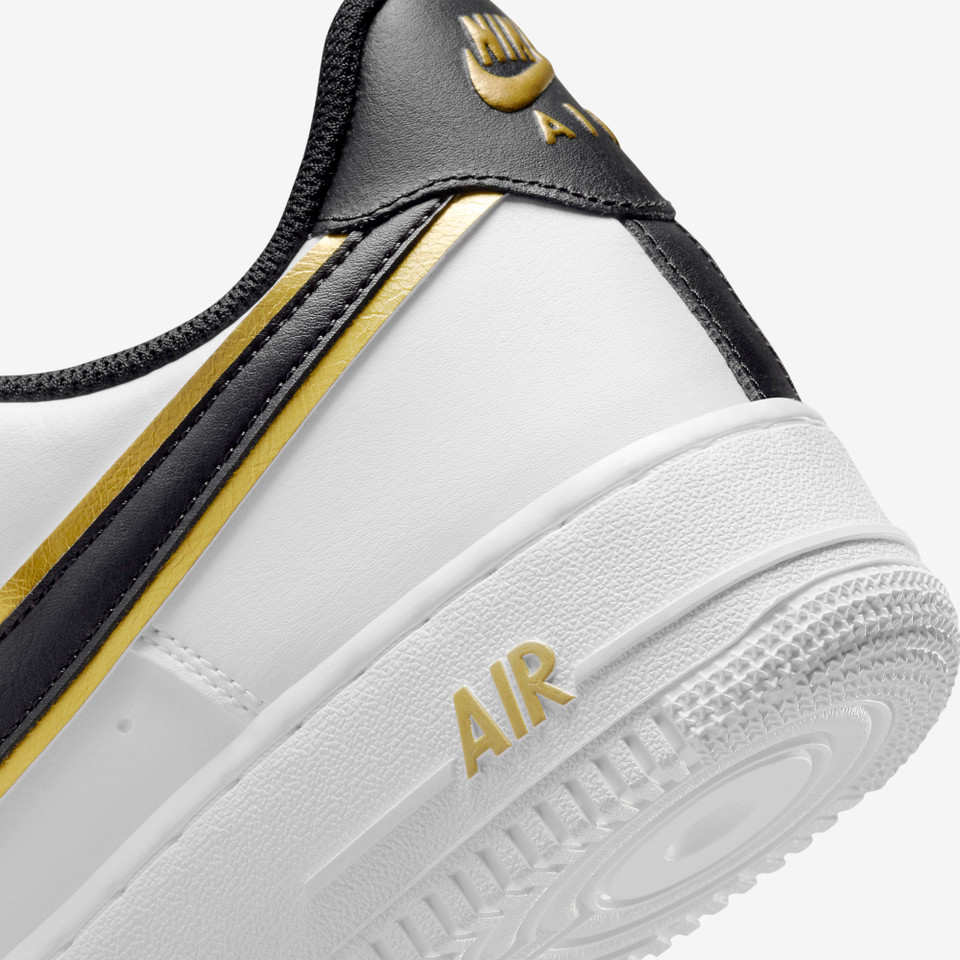 Air force 1 Lv8 Double swoosh White metallic gold