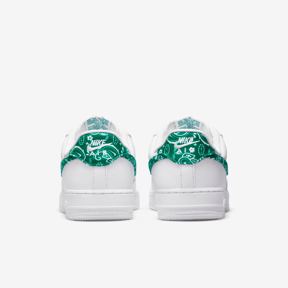 Air force 1 White green Paisley