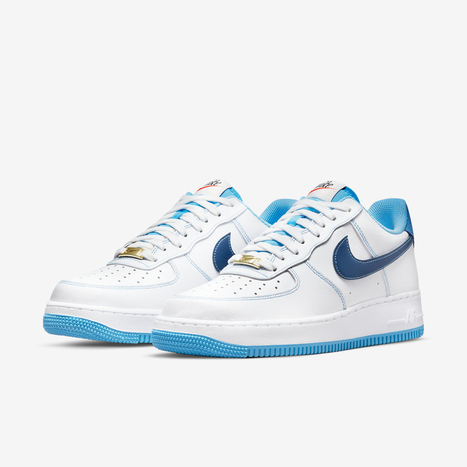 Air force 1 Contrast first use White university blue