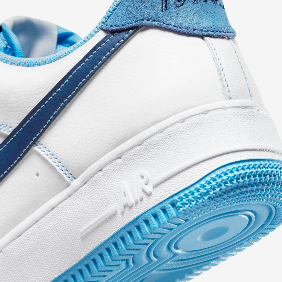 Air force 1 Contrast first use White university blue