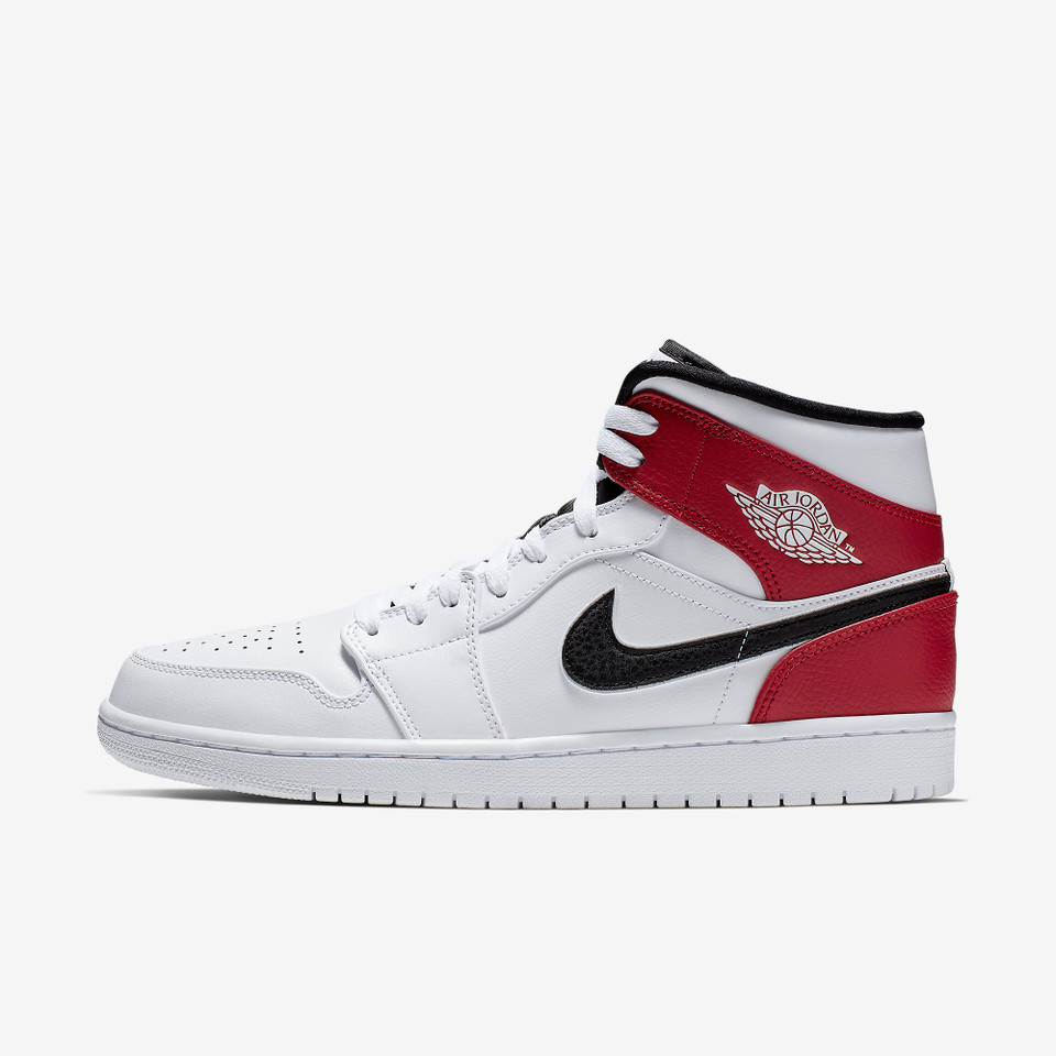 Air Jordan 1 Mid White Chicago