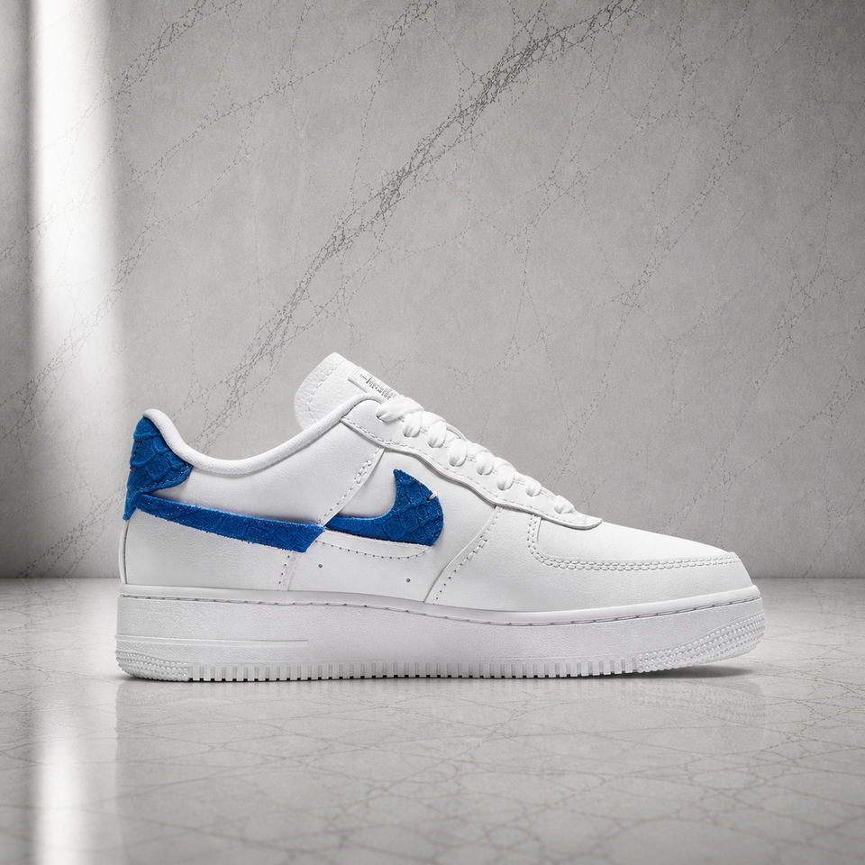 Air force 1 Lxx Vandalized White red royal Snakeskin