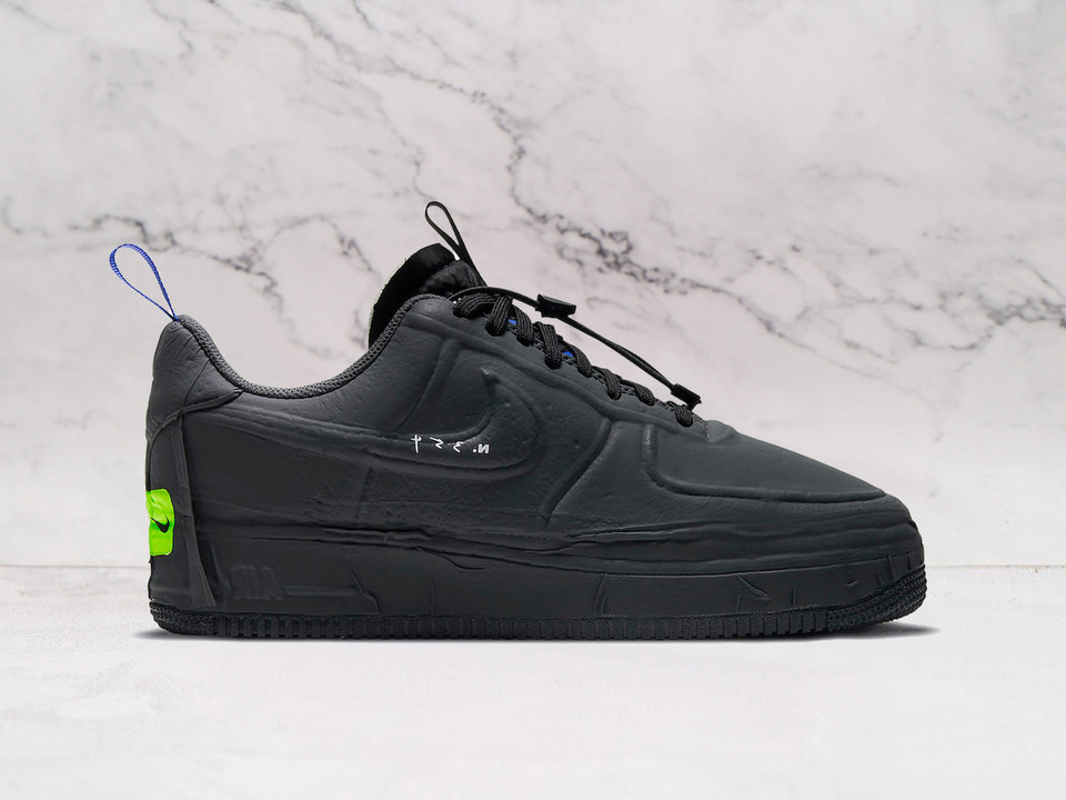 Air Force 1 Experimental Black – Black Sponge Upper with Anthracite and Red Accents Air Force 1 Experimental Black – Black Sponge Upper with Anthracite and Red Accents