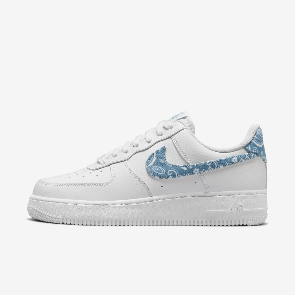 Air force 1 White blue Paisley