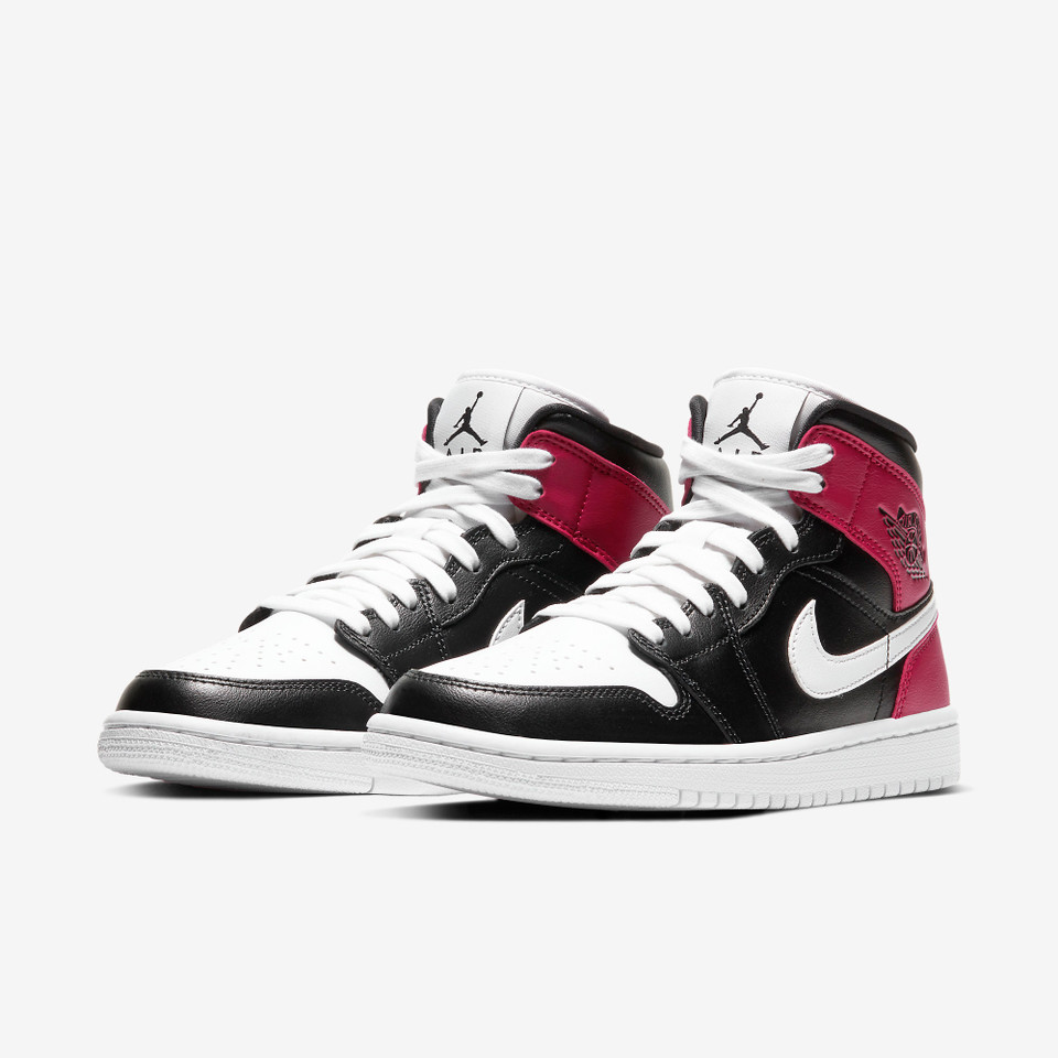 Air jordan 1 Mid Black noble red