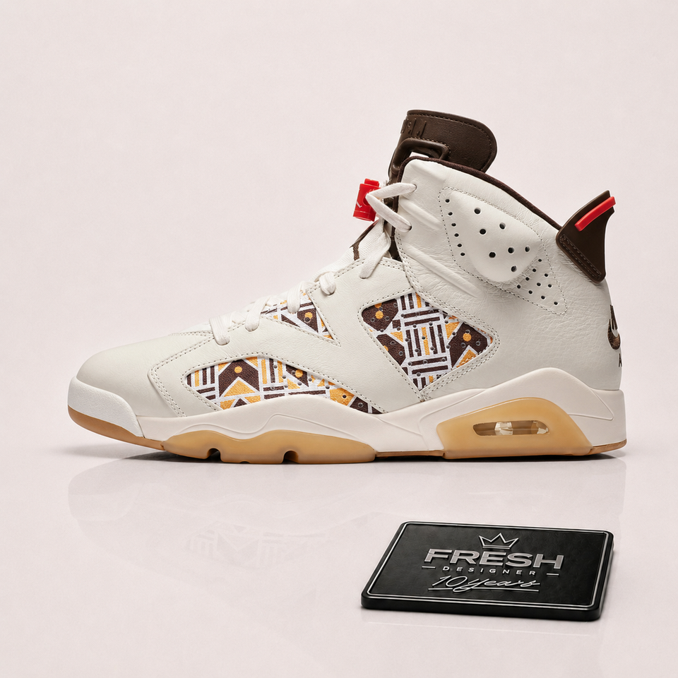 Air Jordan 6 Retro Quai 54 Sail Brown(2020)