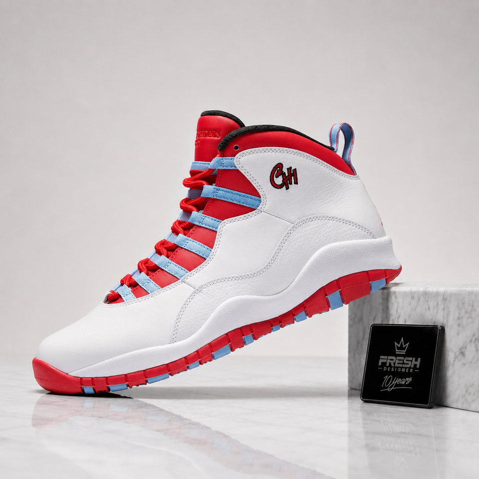 Air Jordan 10 Chicago Flag