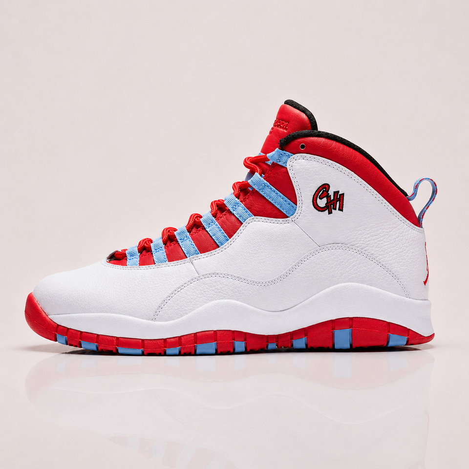 Air Jordan 10 Chicago Flag