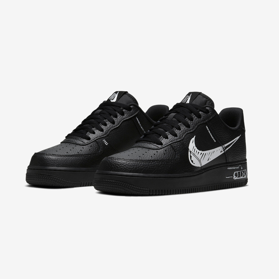 Air force 1 Sketch Black