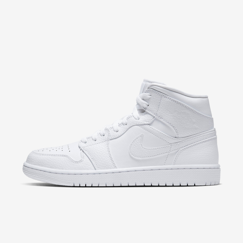 Air Jordan 1 Mid Triple White