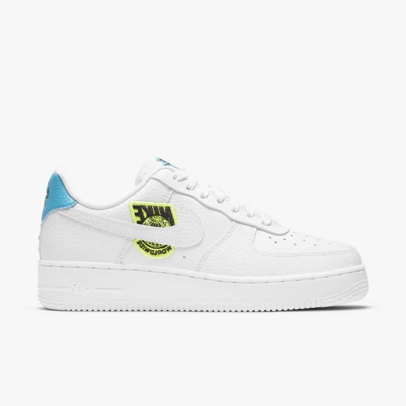 Nike Air Force 1 Low '07 SE 'Worldwide Pack – White Blue Volt' – Dynamic International Style