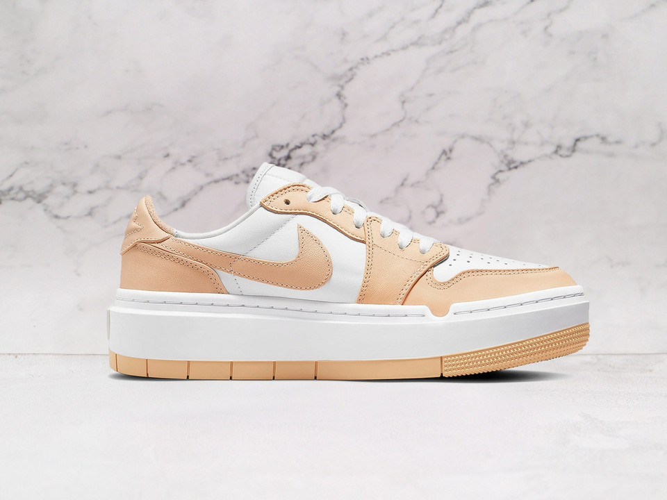 AJ1 Elevate Low 'Onyx' – Premium Leather Upper with Onyx Overlays