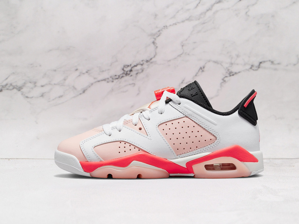 Air Jordan 6 Retro Low 'Atmosphere' – Pastel Pink & Infrared Accents