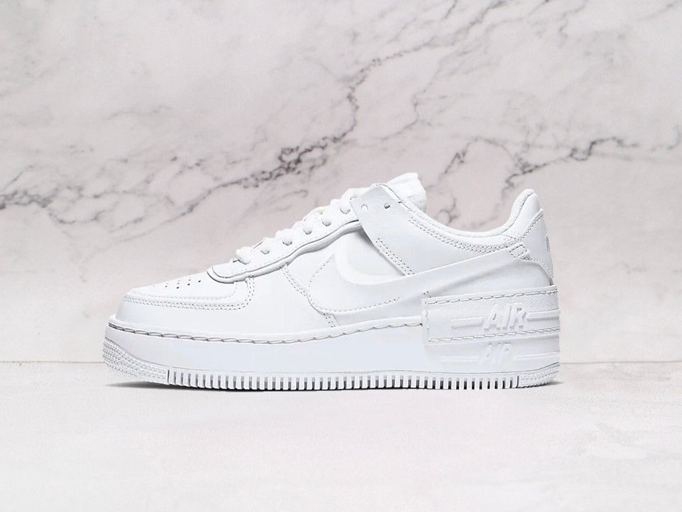 Air Force 1 Low Shadow Triple White – Clean White Design