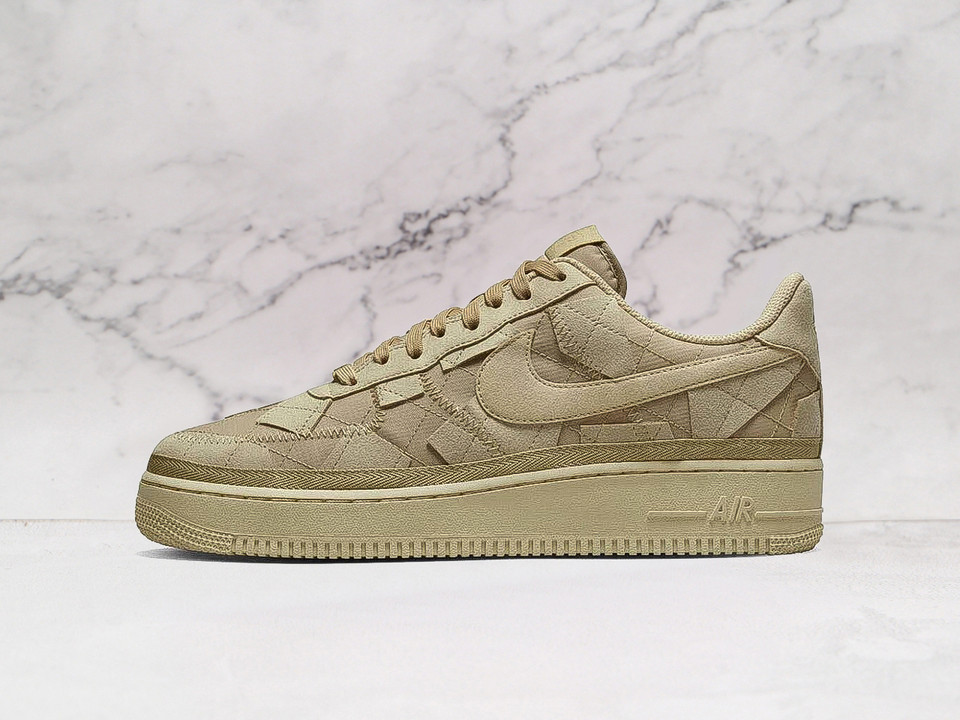 Billie Eilish Air Force 1 Mushroom tan quilted sneaker