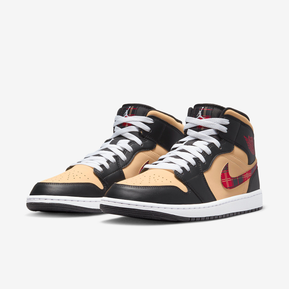 Air Jordan 1 Mid Tartan Swoosh