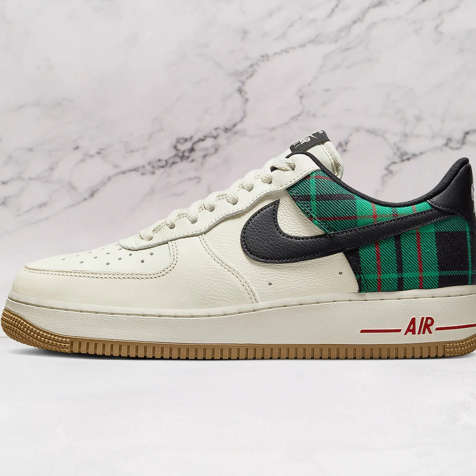 Air Force 1 Plaid Pale Ivory Stadium Green