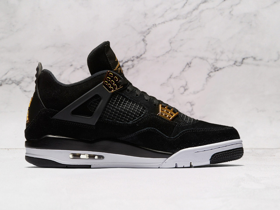 Jordan 4 Royalty – Medial Profile with Metallic Accents