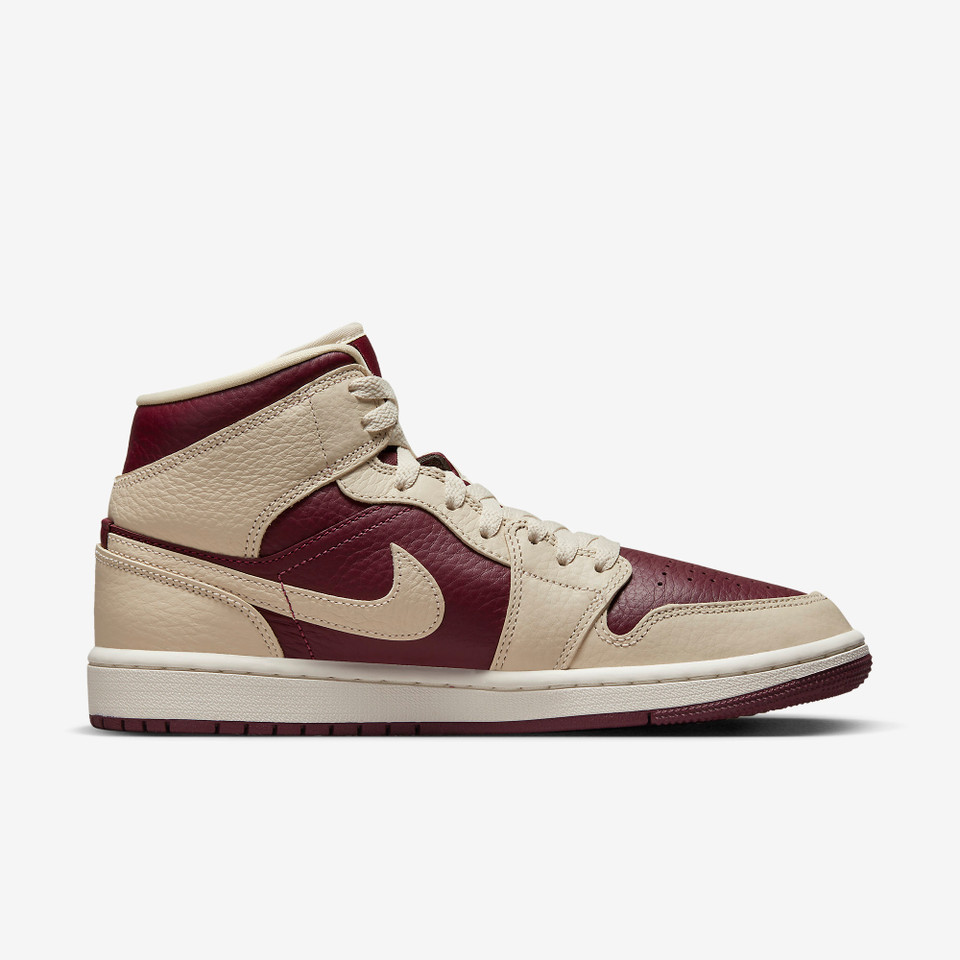 Jordan 1 Mid Split Beach Cherrywood Red
