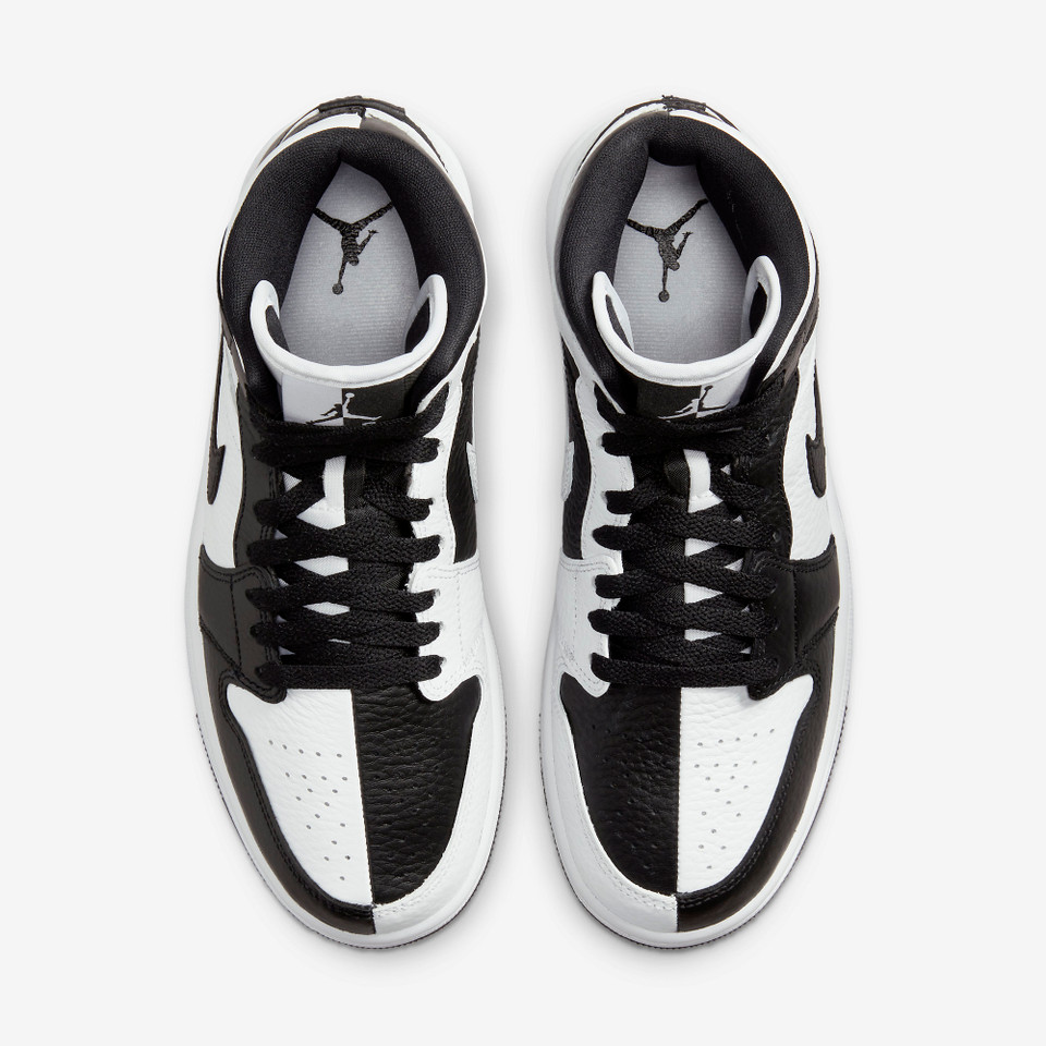 Jordan 1 Mid Split Black White