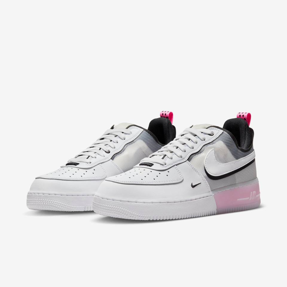 Nike Air Force 1 React White Black Pink