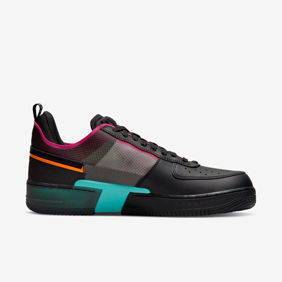 Air Force 1 React Black Team Orange Pink Prime