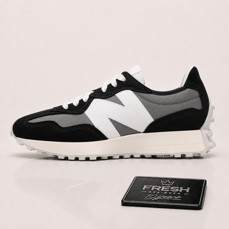 New Balance 327 Black Shadow Grey