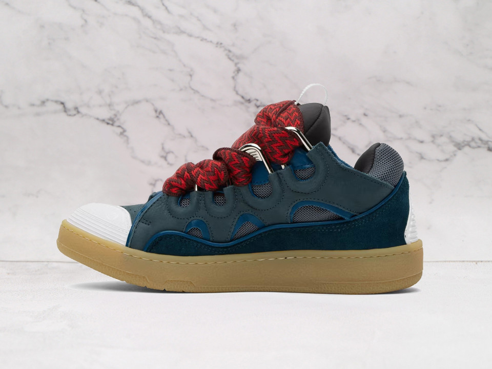 Lanvin Leather Curb – Premium Blue Leather & Bold Details