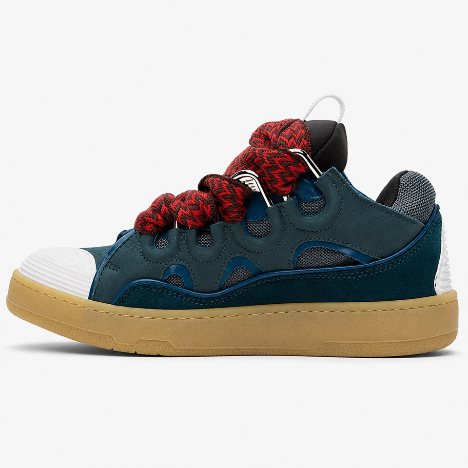 Lanvin Leather Blue Curb