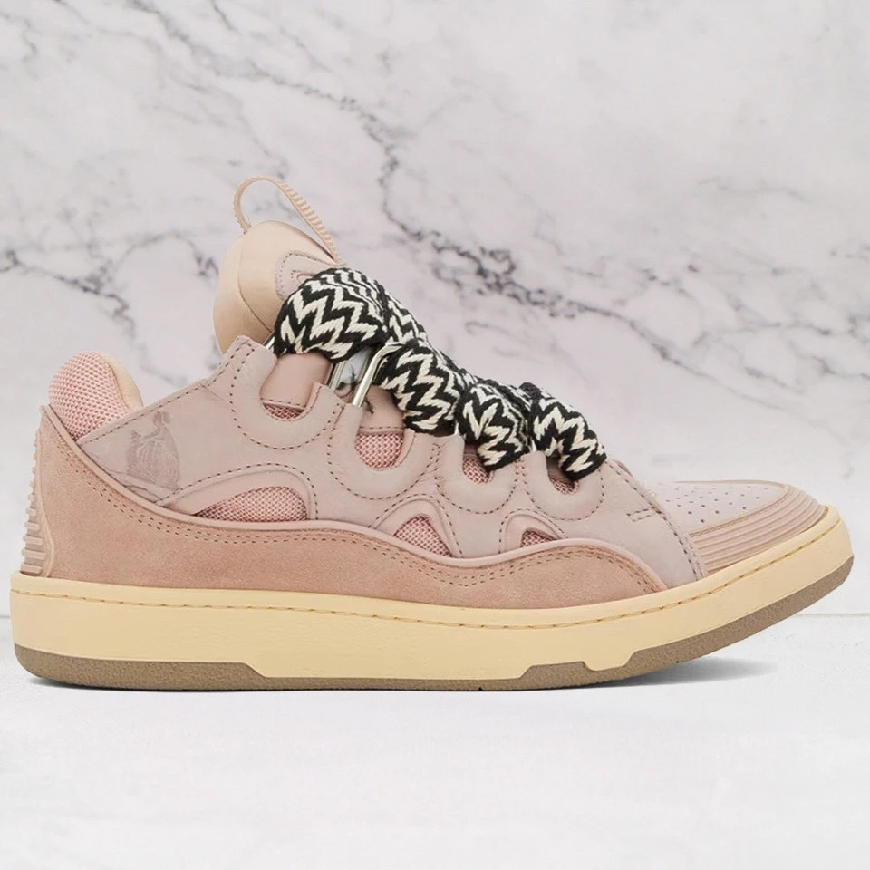 LANVIN  Pink Curb Sneakers