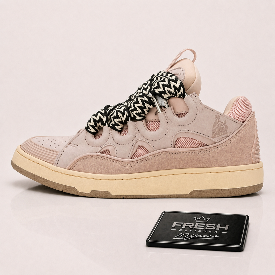 LANVIN  Pink Curb Sneakers