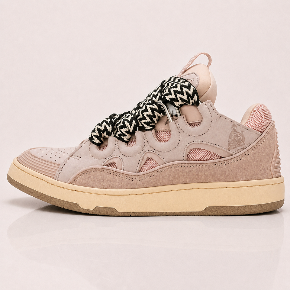 LANVIN  Pink Curb Sneakers