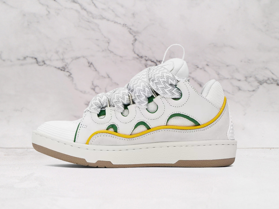Lanvin Curb Sneaker – Thick Woven Laces & Oversized Tongue