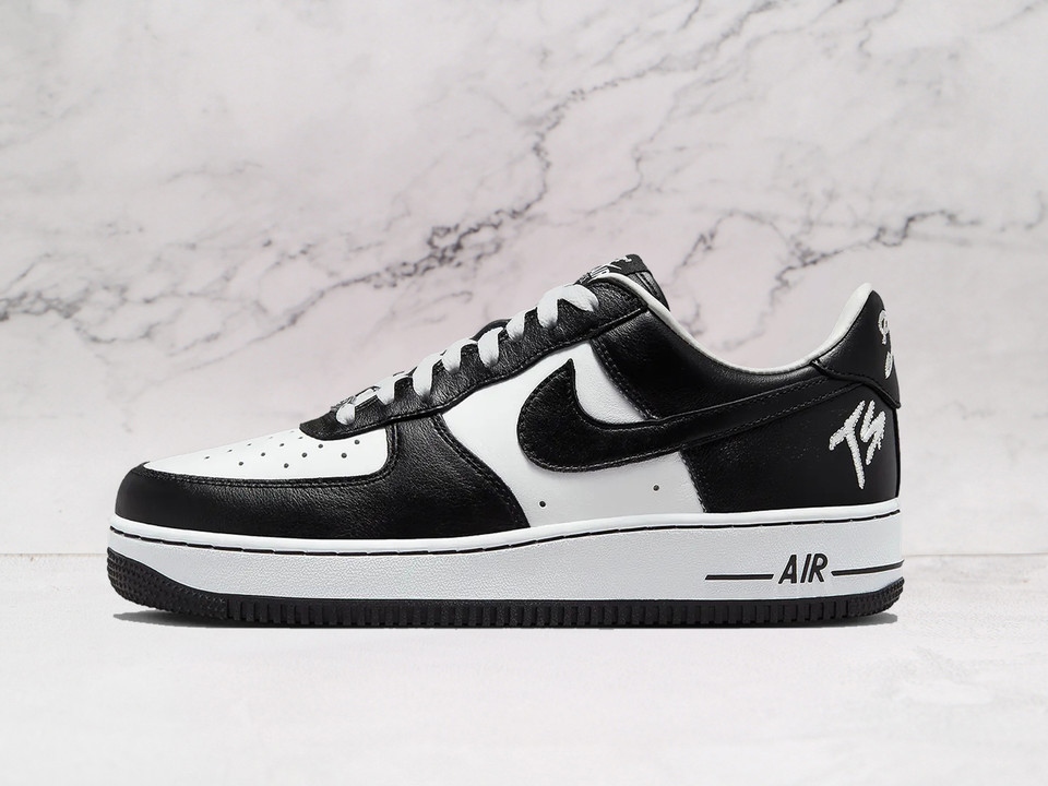 Nike Air Force 1 Terror Squad Blackout with black Swoosh Nike Air Force 1 Terror Squad Blackout with black Swoosh