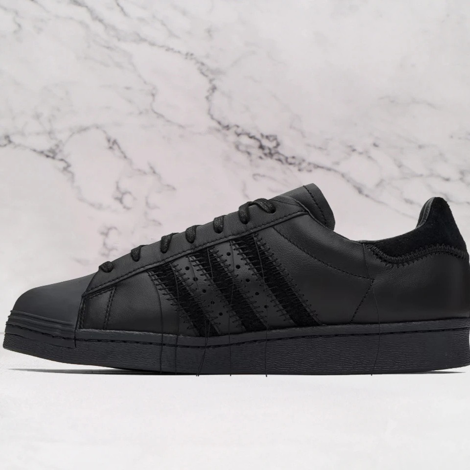ADIDAS ORIGINALS  Black Superstar 82 Sneakers