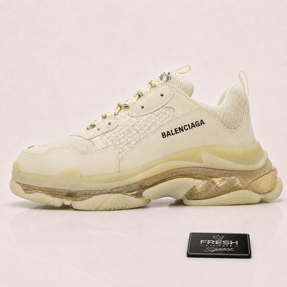 Balenciaga Triple S Clear Sole Off White