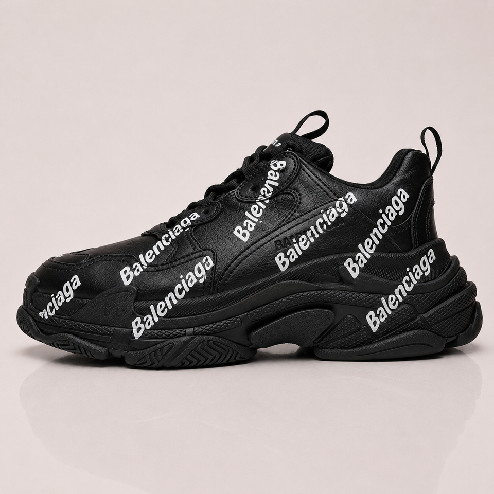 Balenciaga Triple S Monogram Black