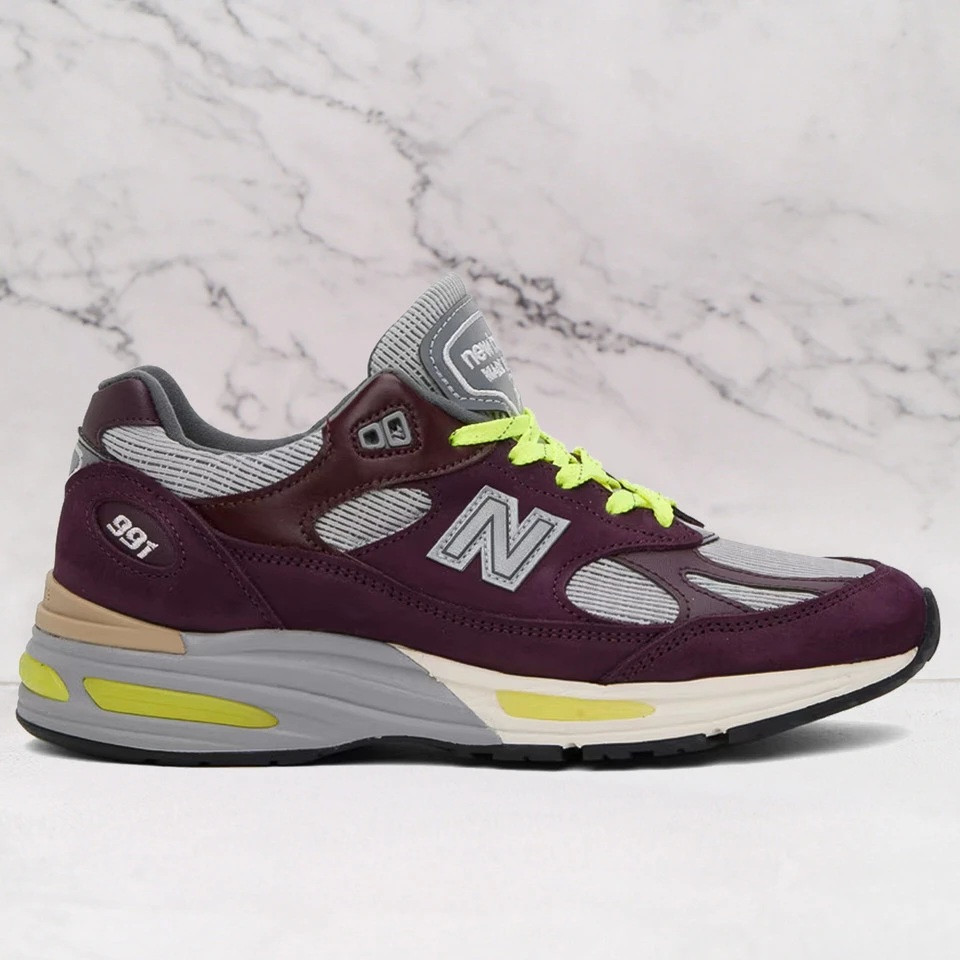 NEW BALANCE  Burgundy Patta Edition Made In UK 991v2