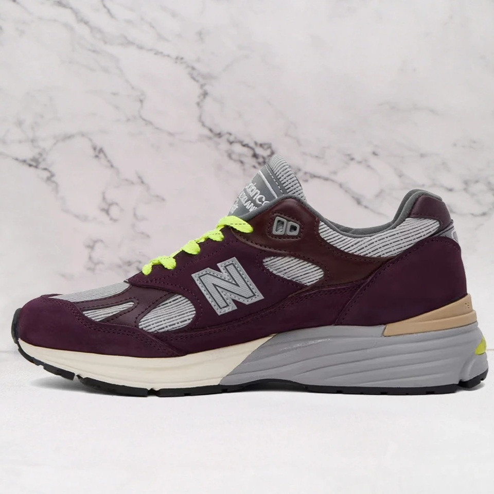 NEW BALANCE  Burgundy Patta Edition Made In UK 991v2