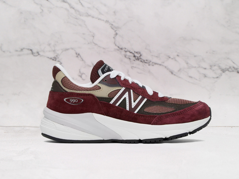 New Balance Burgundy 990v6 Sneakers – American-Made Excellence New Balance Burgundy 990v6 Sneakers – American-Made Excellence