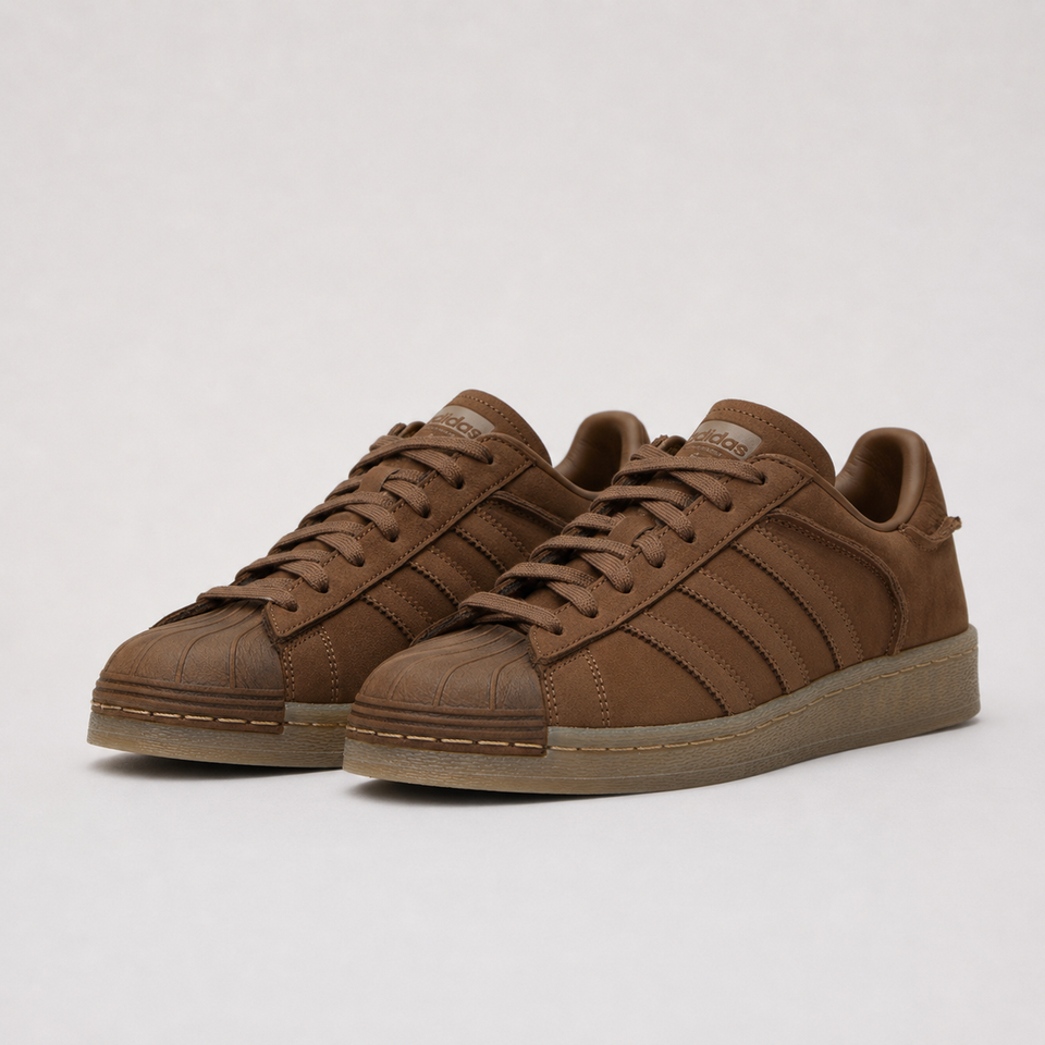 ADIDAS ORIGINALS  Brown Superstar 82 Sneakers