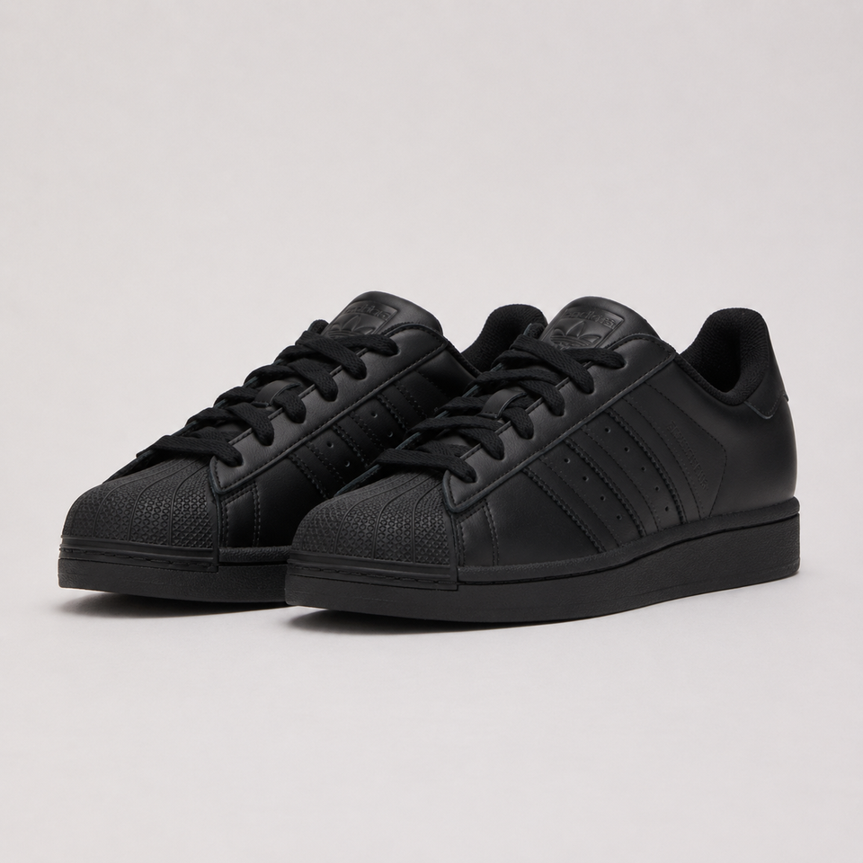 ADIDAS ORIGINALS  Black Superstar Sneakers
