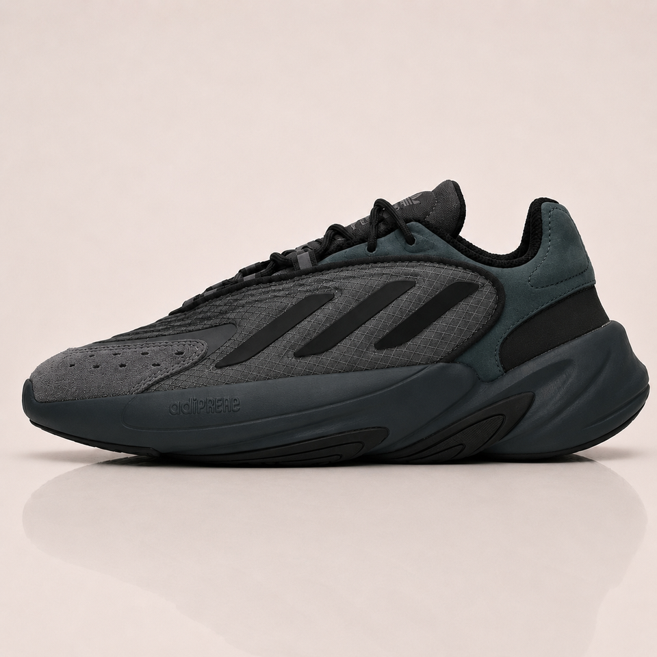 ADIDAS ORIGINALS  Black & Gray Ozelia Sneakers